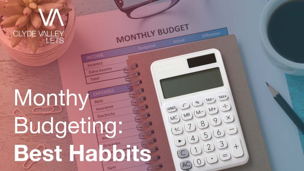 how to make a monthly rental budget blog header